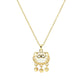Ins tide net red Xiangyun Ruyi safety lock necklace female light luxury niche design safety lock collarbone chain