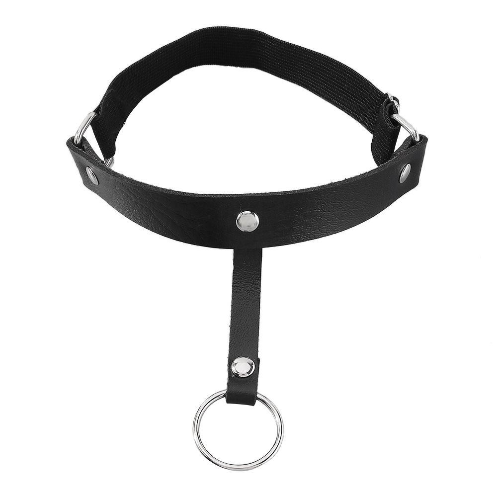 C259 Harajuku circle leg ring Internet celebrity street fashion fashion leg decoration trendy cool sexy PU leg chain female