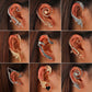 Retro punk elf flying dragon ear hanging single creative metal cat bat without hole ear bone clip