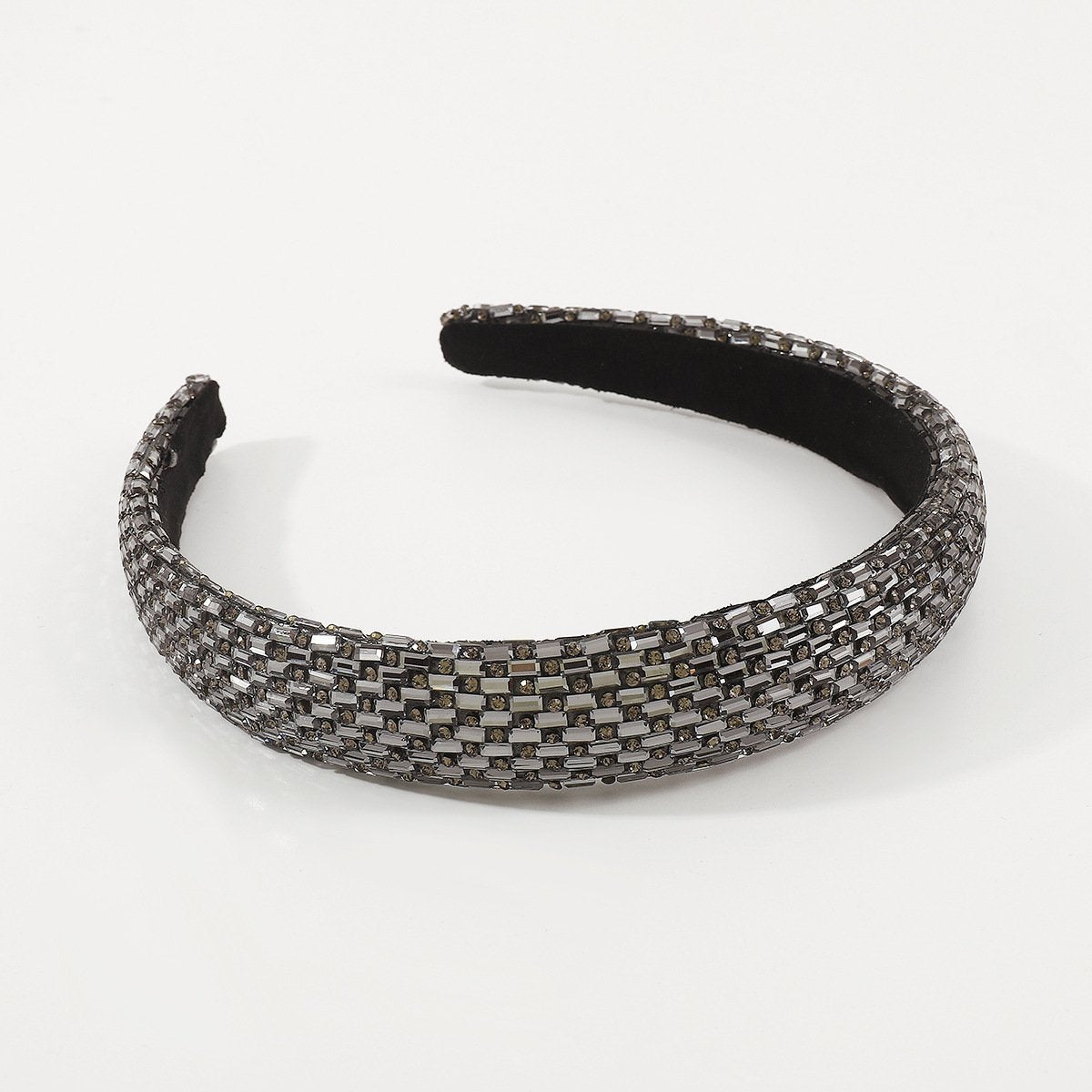 F4823 exaggerated light luxury personality hair hoop Baroque heavy industry French style full of diamonds shining small fragrance head hoop female