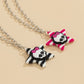 Ornaments Sweet Cool Star Striped Skull Necklace Female Simple Halloween Three-dimensional Creative Necklace