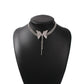 N1592 Fairy Butterfly Claw Chain Necklace Minority Simple Rhinestone Necklace Sexy Elegant Necklace Female