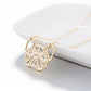 French Bulldog Necklace Bulldog Big Dog Head Animal Necklace Cute Cute Origami Geometric Dog Pendant Necklace