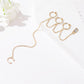 Fashionable multi-layer chain tassel ear clip personality long zircon earrings street style single ear bone clip for men and women