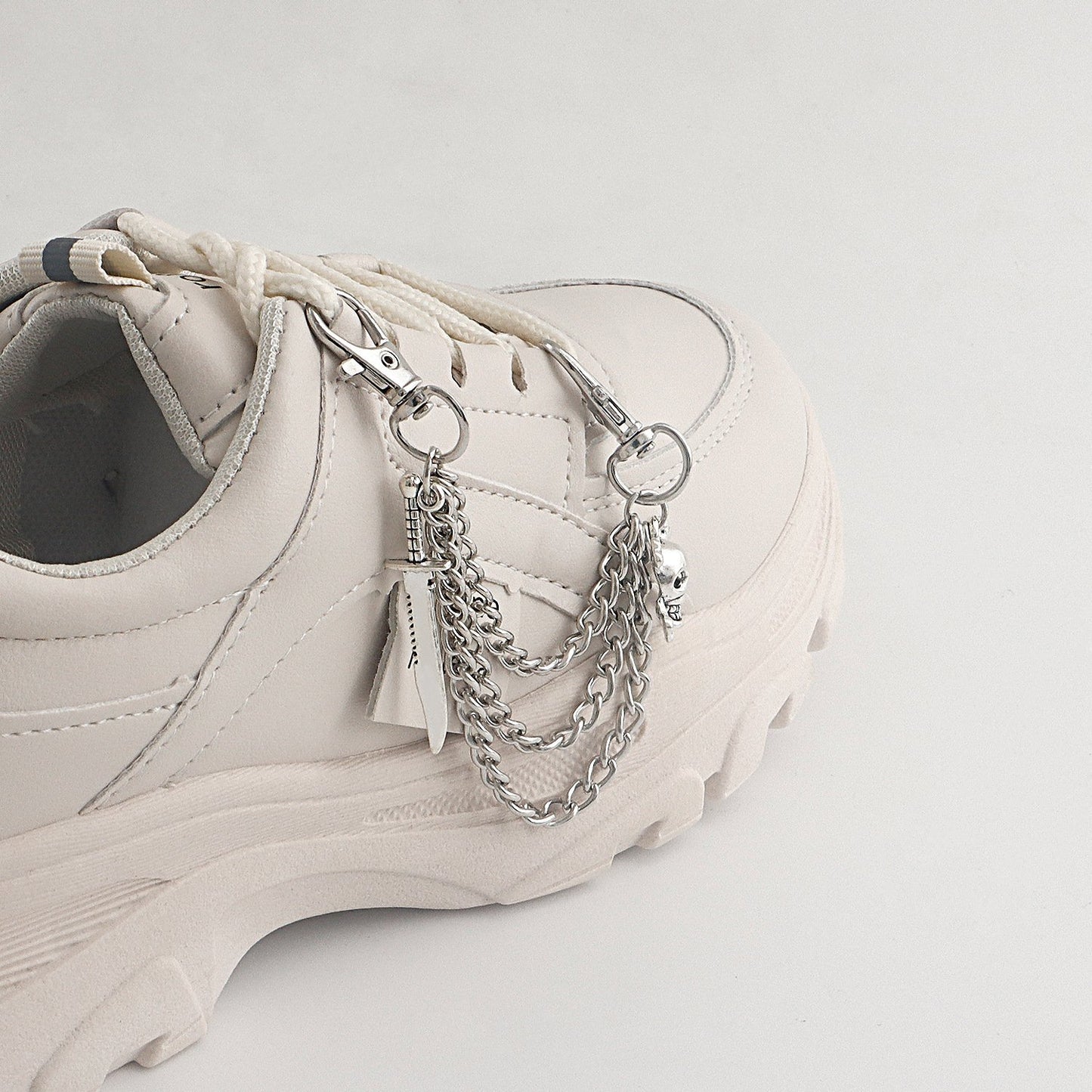 Jewelry Hip Hop Personality Skull Anklet Accessories Simple Trend Katana Pendant Shoe Chain Women