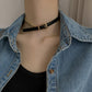 Dongdaemun Fashion Leather Chain Necklace A Two-Wear Trendy Personality Necklace Personality Design Bracelet for Women