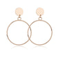 Fashion version of the same style simple and generous personality large circle long earrings earrings earrings earrings