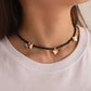 Jewelry Fashion Geometric Alloy Butterfly Choker Necklace Ladies Solid Color Rice Beads Customizable Necklace