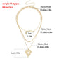 Jewelry love letter hollow exaggerated love necklace trend fashion clavicle chain necklace female