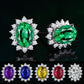 Explosive fashion niche design sense crystal earrings female gemstone earrings diamond earrings jewelry accessories