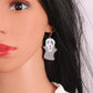 Niche design funny little monster acrylic drop oil pendant earrings personality trend earrings