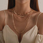 Jewelry Fashion Geometric Twist Iron Chain Multilayer Necklace Girl Punk Retro Exaggerated Popular Necklace
