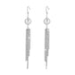 1593 Internet celebrity fashion niche tassel earrings pearl rhinestones sweet cool fairy air long design sense earrings