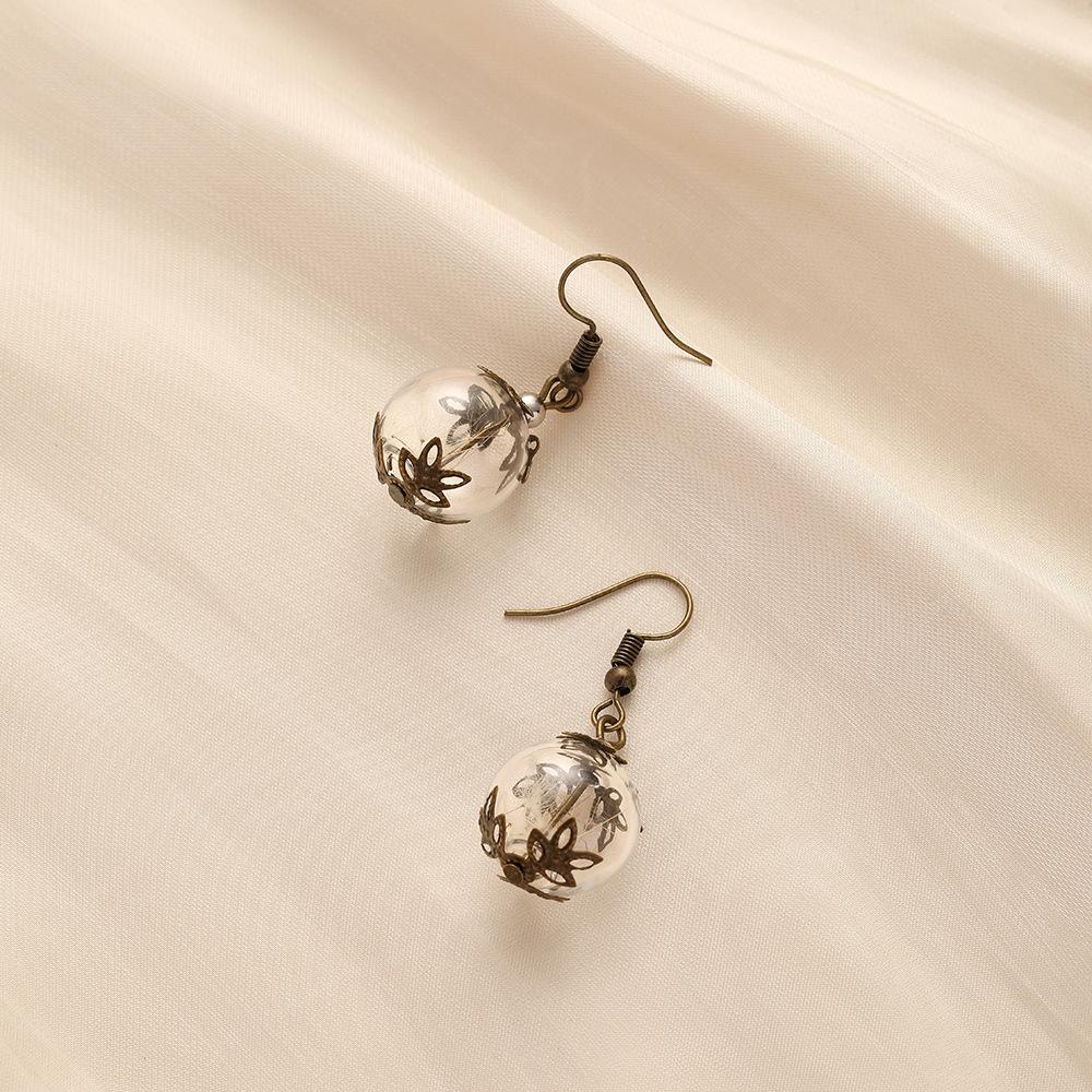 European Style Creative Personality DIY Handmade Ladies Popular Plant Seed Earrings