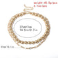 Jewelry Aluminum Alloy Bead Lock Chain Necklace Ladies Exaggerated Fashion Retro Multi-layered Necklace