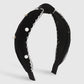 F5279 velvet temperament knotted hair hoop nail bead lace retro head hoop personality simple fashion hairpin female