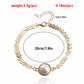 Jewelry Fashion Airplane Chain Exaggerated Geometric Imitation Pearl Bracelet Female Retro Design Sense