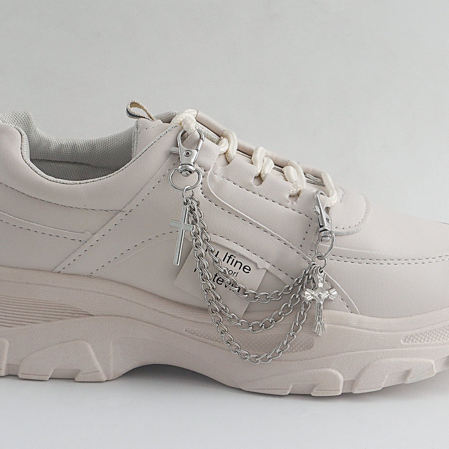 Hip Hop Metal Shoe Chain Metal Tassel Shoe Chain Charm Ladies Shoe Buckle Chain Is Cross Shoe Accessories