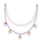 Jewelry candy color resin waist chain ins street super hot net red mushroom head double layer pants chain