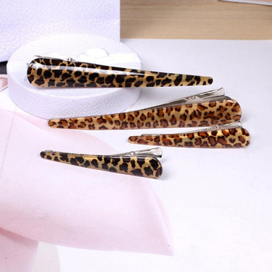 Women's leopard print hair clip large duckbill clip hair card side clip 2 yuan hair accessories