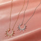 Sunflower Pendant Necklace Retro Metal Clavicle Chain Fashion Creative Jewelry Women