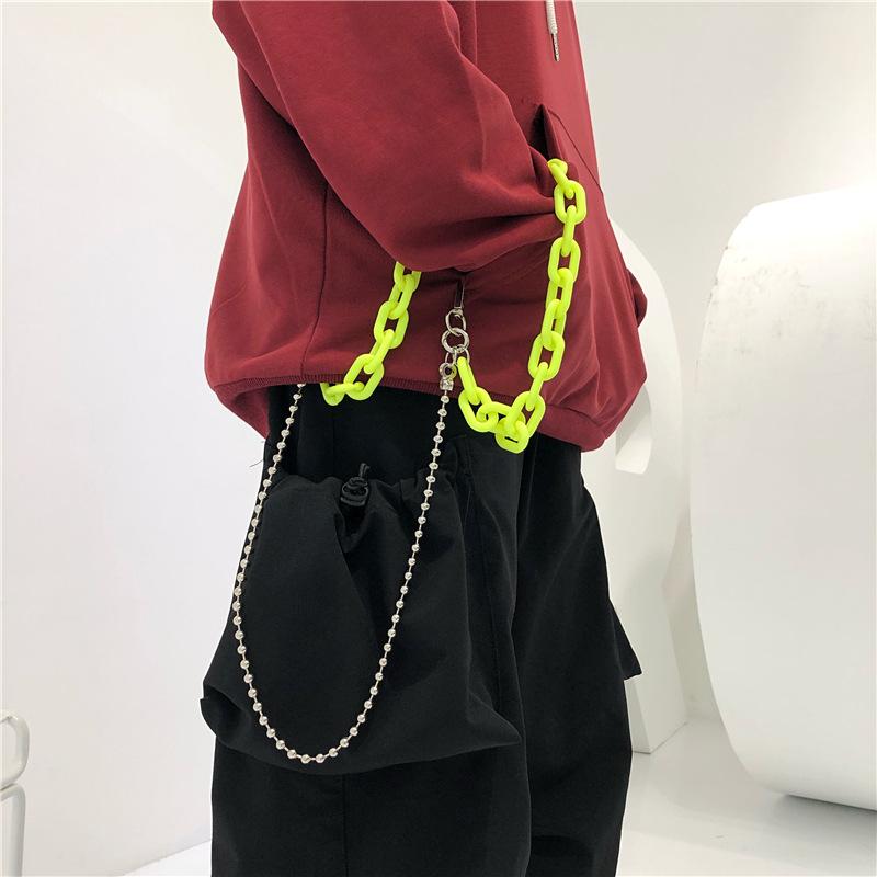 Metal Pants Chain Punk Rock Night Denim Colored Pants Decorative Lock Pendant Keychain Waist Chain