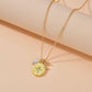 Fashion Water Drop Pearl Necklace Vintage Rhinestone Star Moon Necklace Accessories
