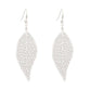 Gold Leaf Women's Earrings Hollow Double Layer Creative Earrings Alloy Ear Jewelry Trendy Night