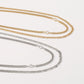 N143 Personality niche fashion hipster geometric stacked necklace micro-inlaid chain creative necklace female