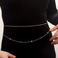 Jewelry fashion double-layer diamond claw chain metal small fragrant waist chain waist ornament female beautiful body jewelry