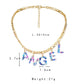 Jewelry fashion colorful letter collarbone necklace ins simple trend color word resin necklace
