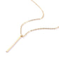 Jewelry Simple Fashion Double Necklace Metal Circle Long Pendant Necklace