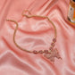 Exaggerated Butterfly Necklace Punk Micro-set Rhinestone Geometric Clavicle Chain Retro Cuban Hip Hop Sweater Chain