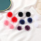 Fashion color fur ball earrings female autumn and winter personality mink plush ball earrings fresh and sweet earrings