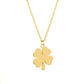 Titanium steel glossy lucky four-leaf clover necklace female fashion light luxury item small jewelry Valentine's Day gift