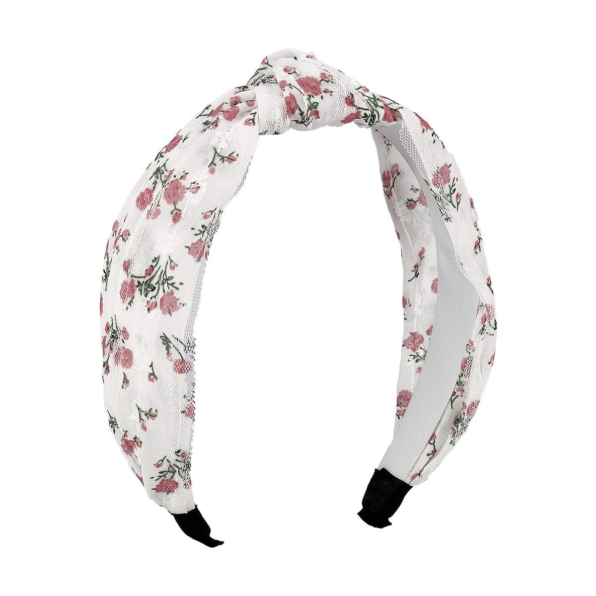 F445 chiffon yarn literary fan retro small fresh and sweet headband forest girl wide-brimmed sweet knotted headband