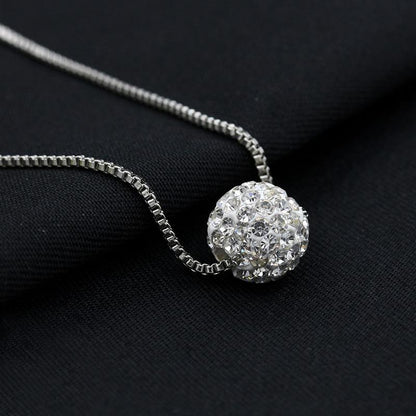 Exquisite jewelry Shambhala diamond ball pearl necklace diamond clavicle chain stall