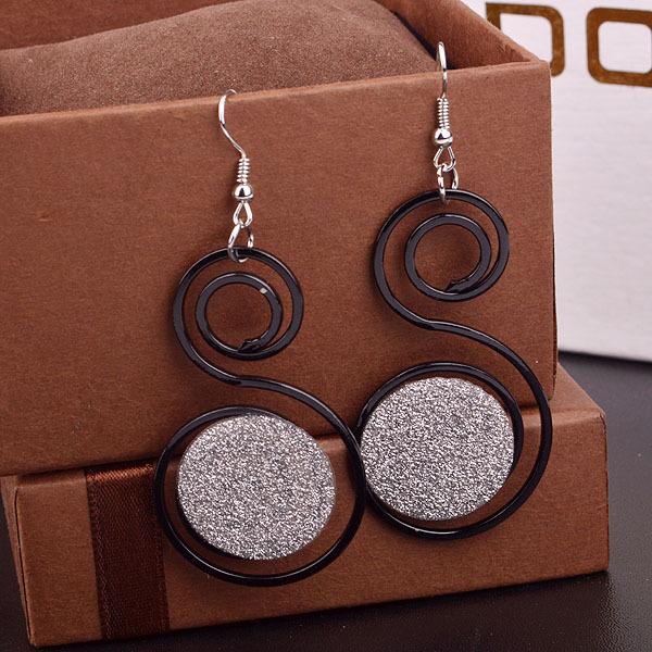 Personality Small and Versatile Frosted Earrings Fashion Ladies Earrings Girls Heart