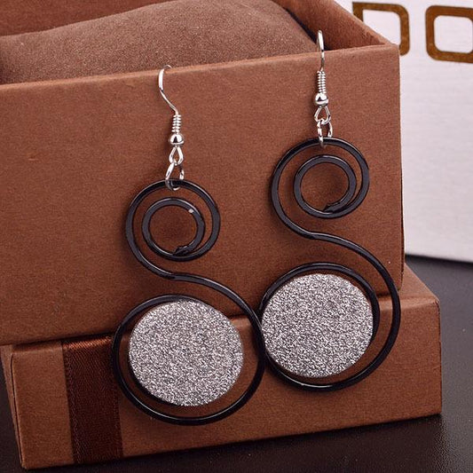 Personality Small and Versatile Frosted Earrings Fashion Ladies Earrings Girls Heart