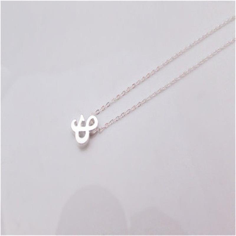 Accessories Simple Personality Alphabet Necklace Links Meet & Choker Creative Dollar Necklace