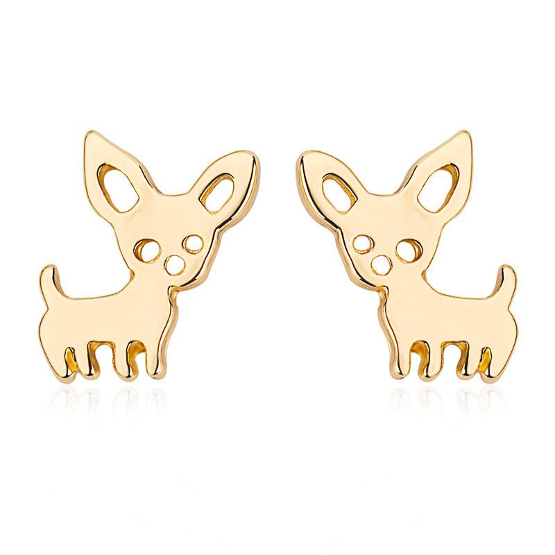 Simple cute fashion pet earrings puppy cute animal earrings earrings Qingwen