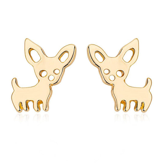 Simple cute fashion pet earrings puppy cute animal earrings earrings Qingwen