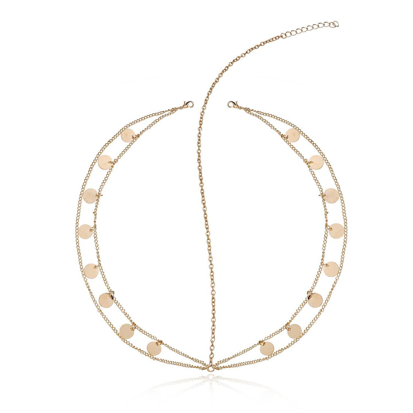 Jewelry street fashion super shiny sequins tassel chain headdress head chain
