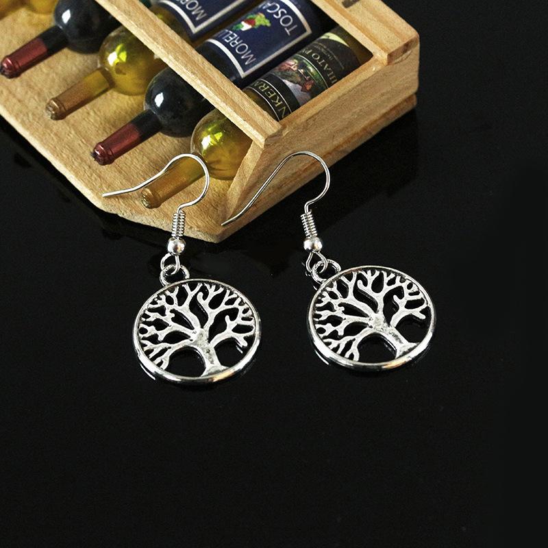 Fashion Creative Tree of Life Earrings Retro Earrings Popular Accessories