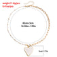Jewelry Heart Imitation Pearl Necklace Niche Design Light Luxury Clavicle Chain Women's Fashion Commuting Necklace