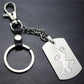 Lizard gecko stainless steel key chain car decoration couple bag key pendant top layer cowhide