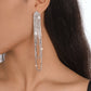 1581 Sparkling Rhinestone Tassel Earrings Elegant Elegant Retro Niche Cold Fashion Street Earrings