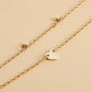 Jewelry double-layer alloy bead love pendant waist chain female hot girl decoration waistchain