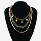 Jewelry Metal Trendy Punk Geometric Chain Necklace Hip Hop Snake Bone Chain Fashion Star Necklace