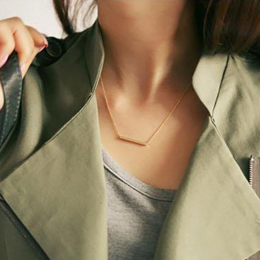 JewelryPersonal word pendant necklace fashion all-match clavicle chain